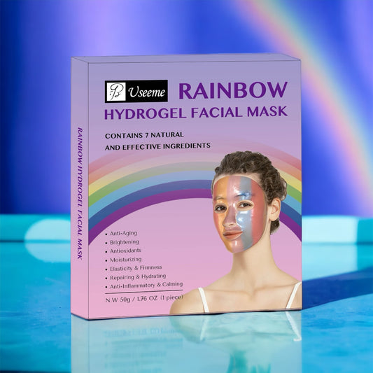 12 Combo Rainbow Collagen  Face Sheet Mask - Hydrating & Soothing Facial Mask