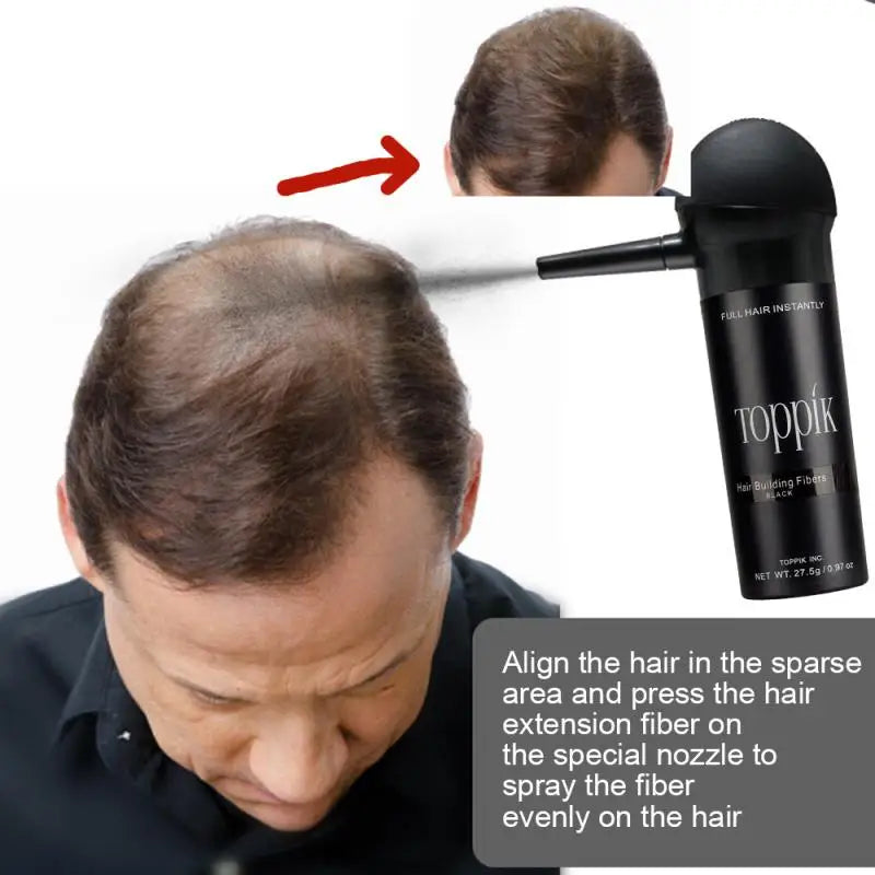 Toppik Hair Loss Building Fibers Hair Fibers Regrowth Powders Keratin Applicator Hair Growth Products Spray Pump Comb Beauty