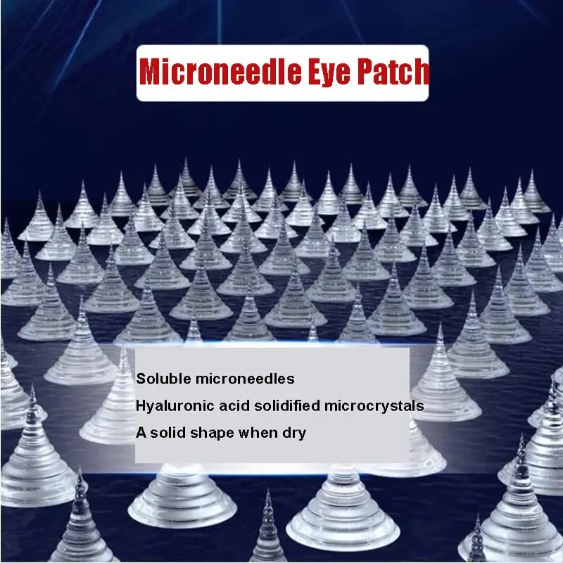 4 Microcrystal Microneedle Under Eye Patches Hyaluronic Acid Dissolving Eye Patches for Puffy Eyes Undereye Bags Dark Circles
